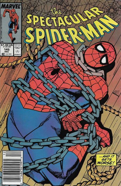 The Spectacular Spider-Man #145 [Newsstand]-Very Good (3.5 – 5)