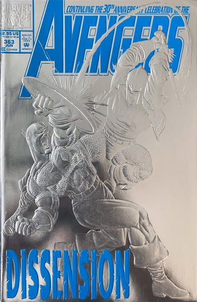 The Avengers #363 [Newsstand] Silver Foil Embossed Cover - G- 1.8