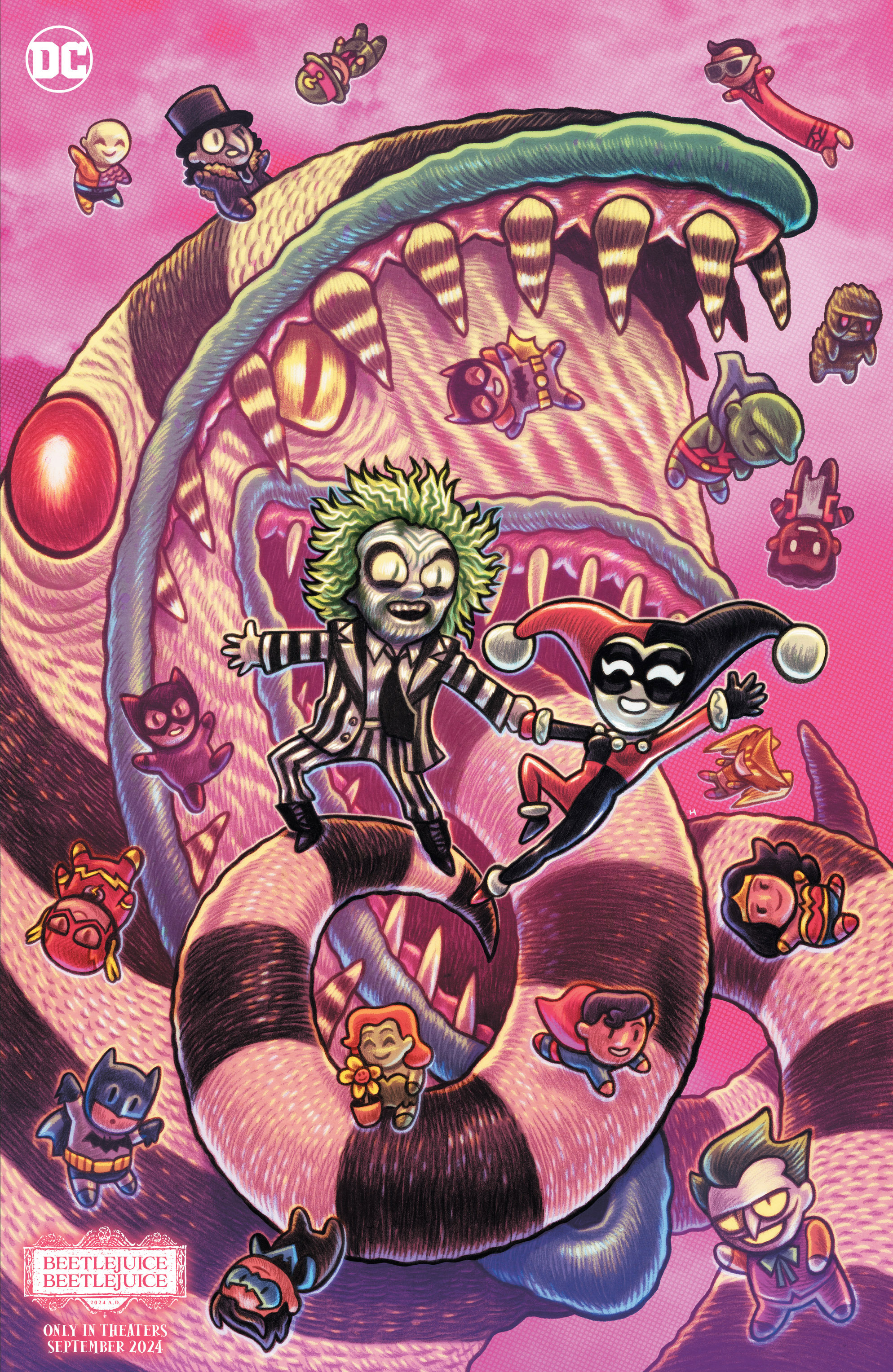 Gotham City Sirens #2 Cover G Dan Hipp Beetlejuice Card Stock Variant (Of 4)