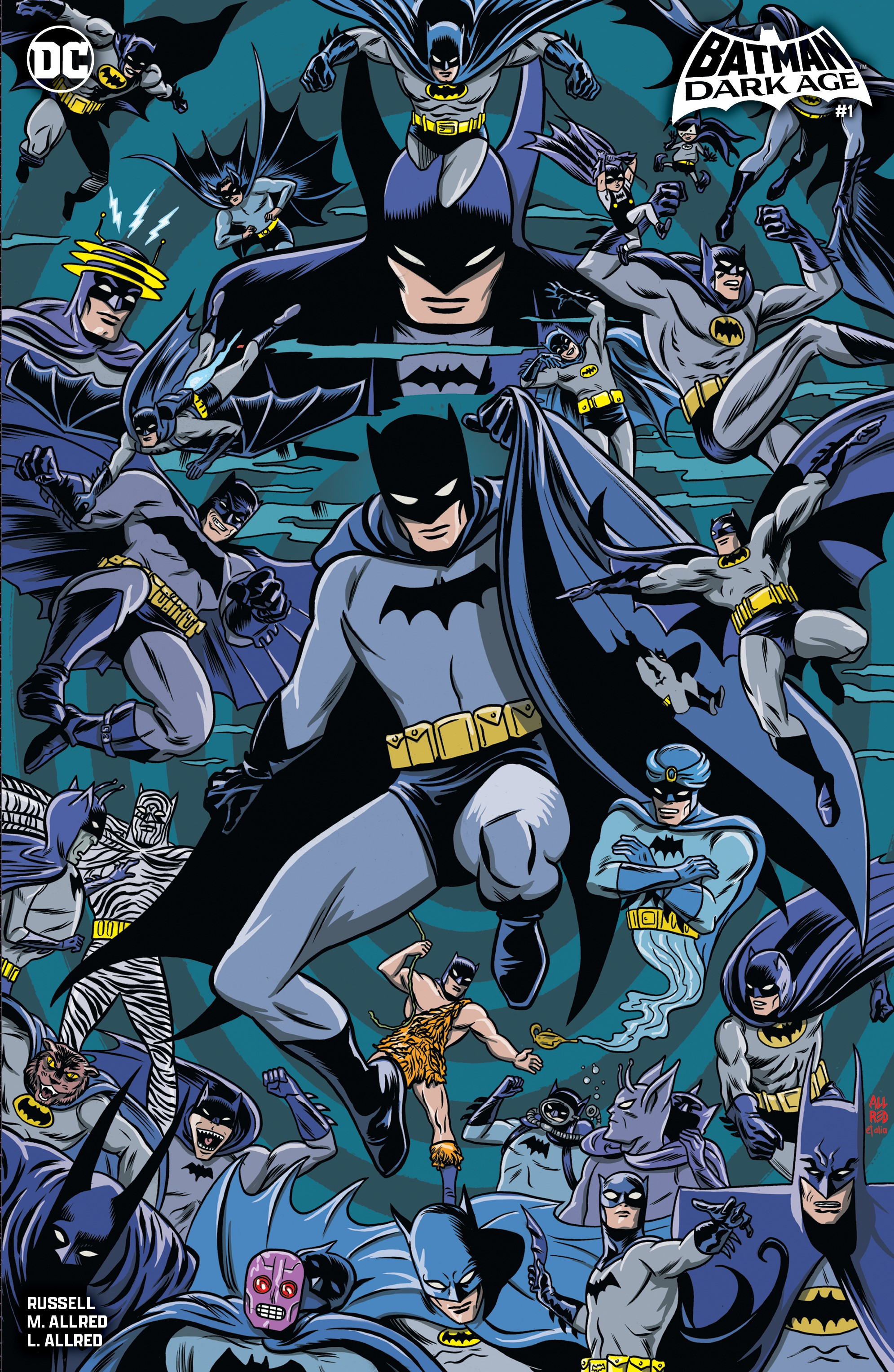 Batman Dark Age #1 Cover D 1 for 25 Incentive Michael Allred Card Stock Variant (Of 6)