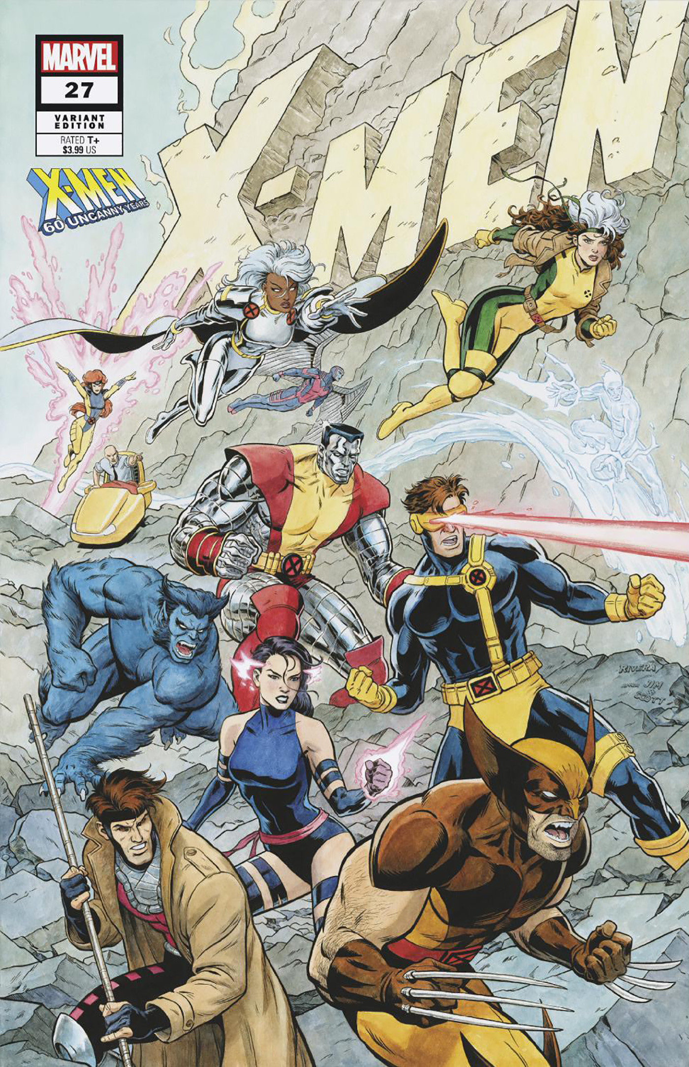 X-Men #27 Paolo Rivera X-Men 60th Variant (Fall of the X-Men) (2021)