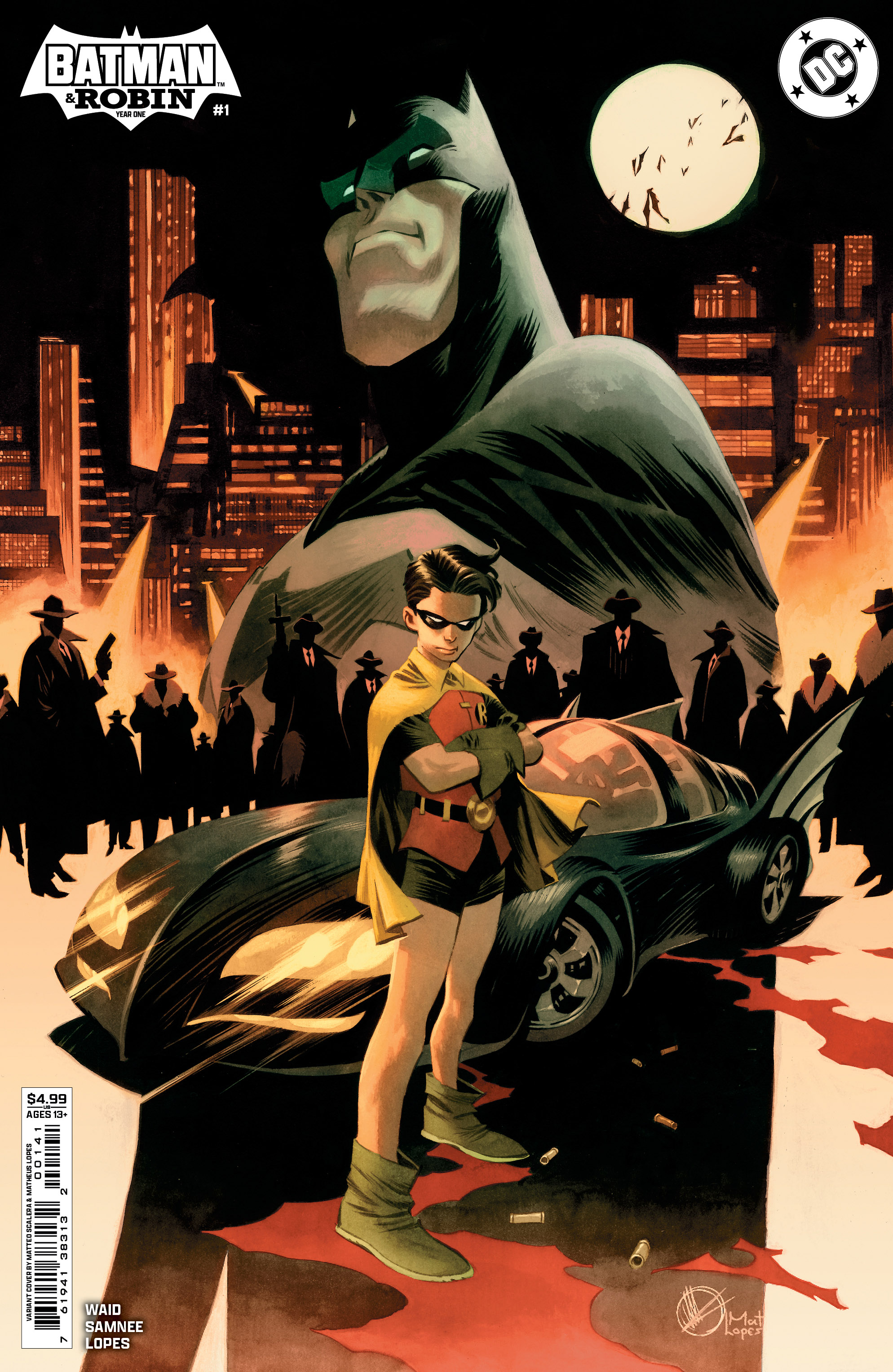 Batman and Robin Year One #1 (Of 12) Cover C Matteo Scalera Card Stock Variant