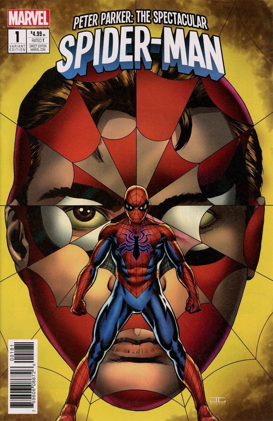 Peter Parker Spectacular Spider-Man #1 Cassaday 1 for 25 Inventive Variant (2017)