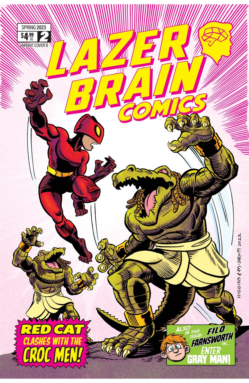 Lazer Brain Comics #2 Variant Edition B