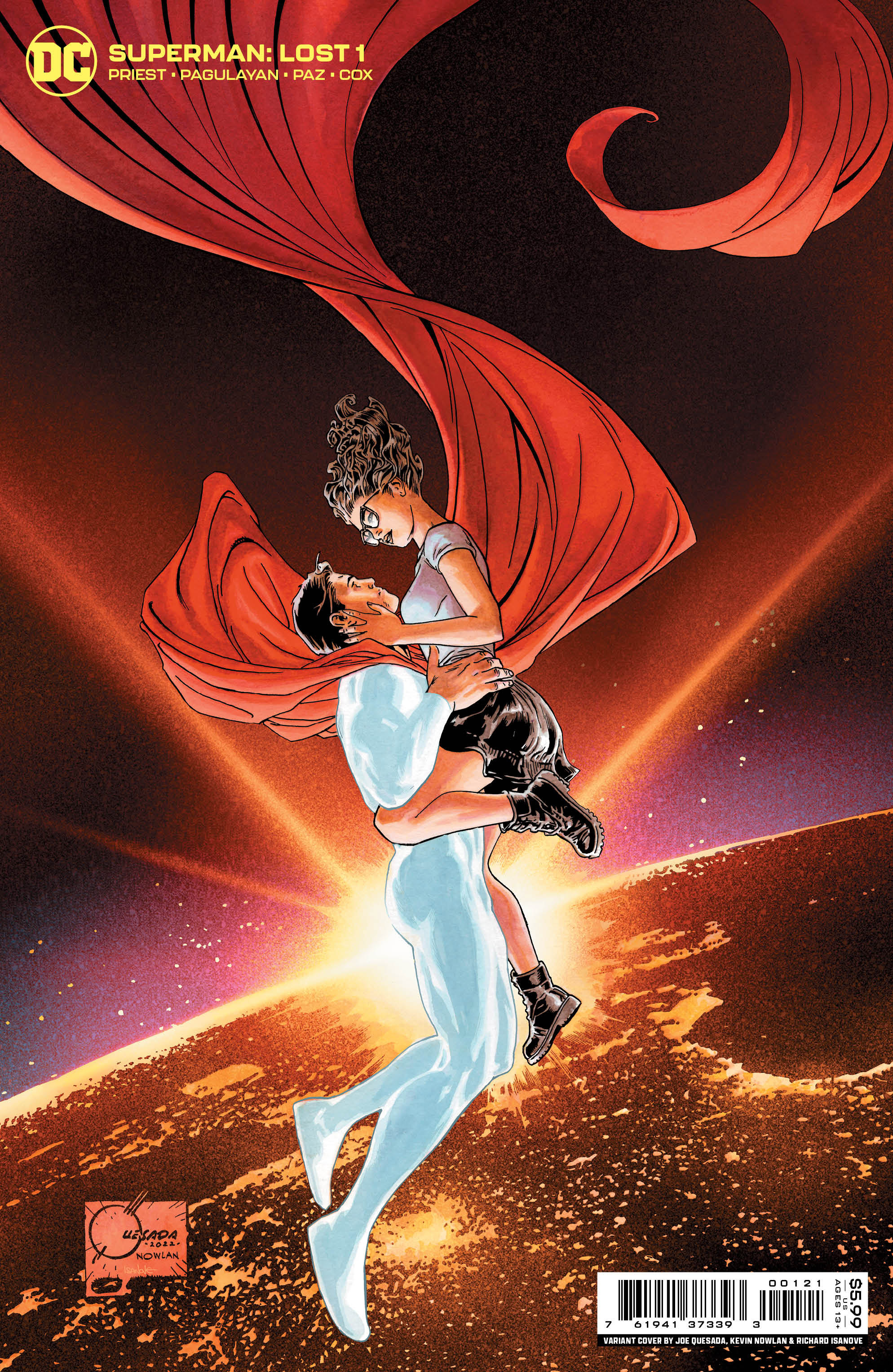 Superman Lost #1 (Of 10) Cover B Joe Quesada Card Stock Variant