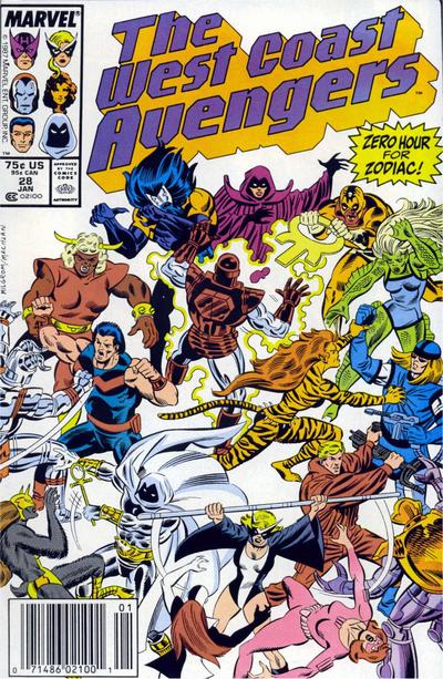 West Coast Avengers #28 [Newsstand]-Fine (5.5 – 7)