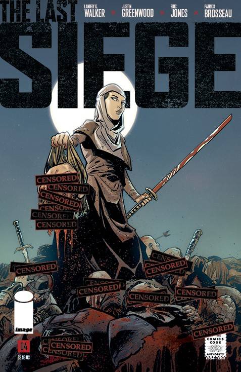 Last Siege #4 Cover C CBLDF Charity Variant Censored (Of 8)