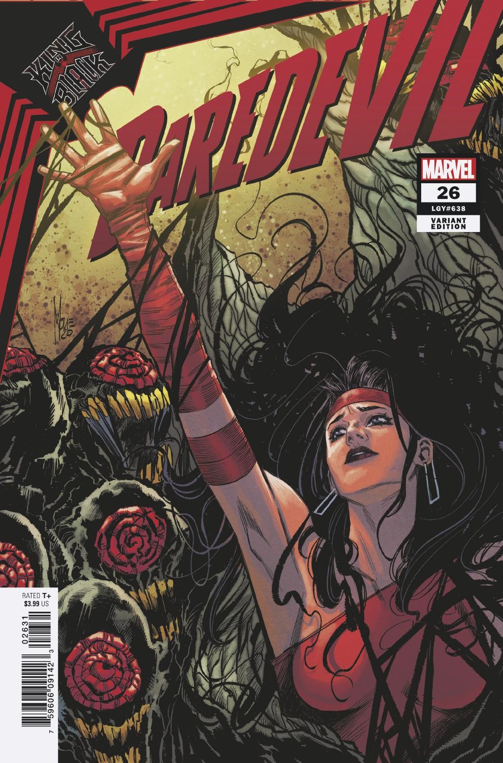 Daredevil #26 Checchetto Elektra Variant King In Black (2019)