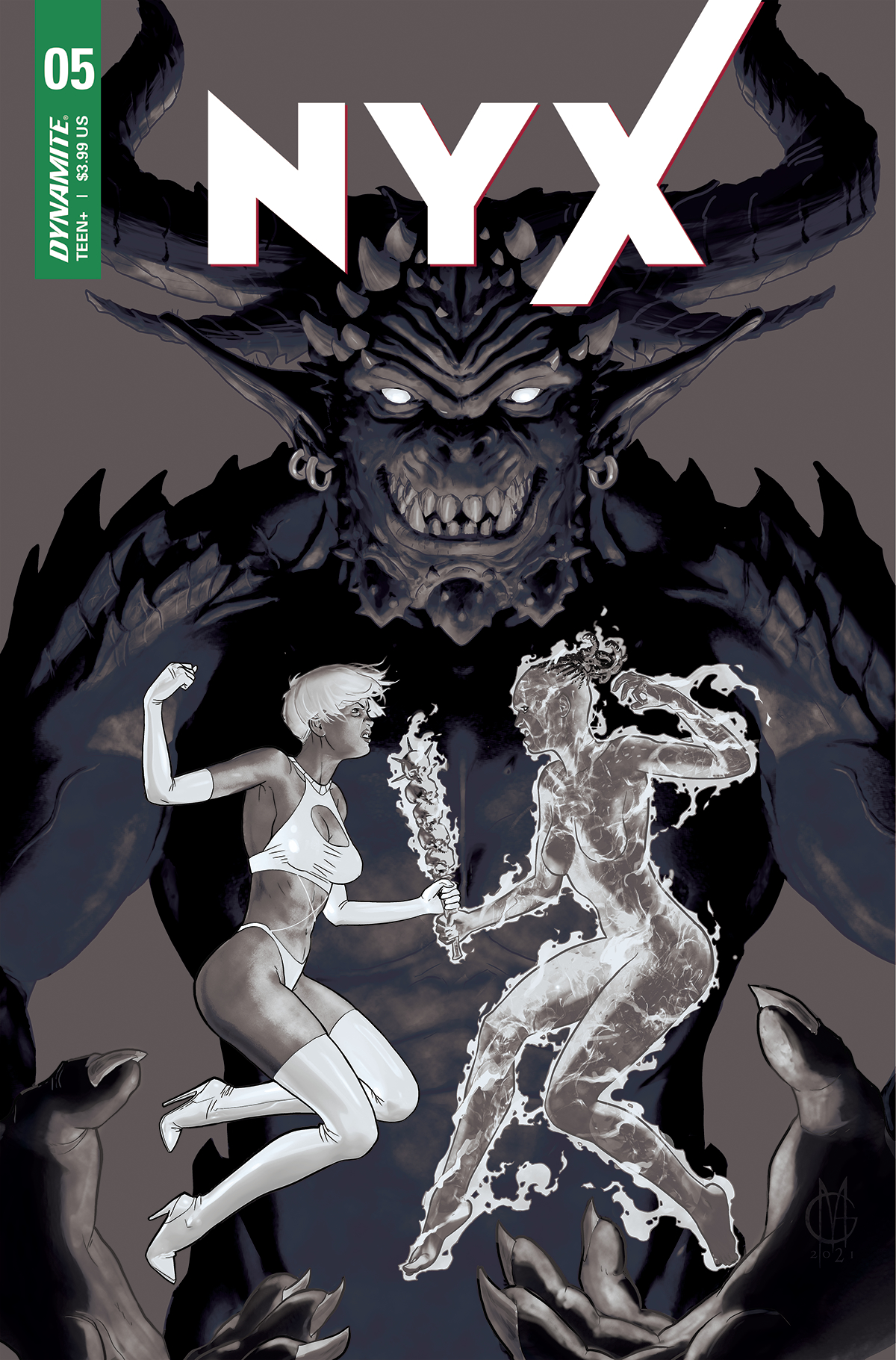 NYX #5 Cover E 1 for 10 Incentive Matteoni Black & White