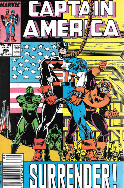 Captain America #345 [Newsstand]-Very Fine