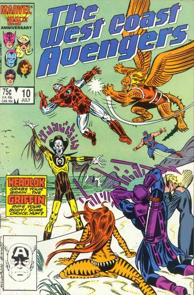 West Coast Avengers #10 [Direct]-Fine (5.5 – 7)