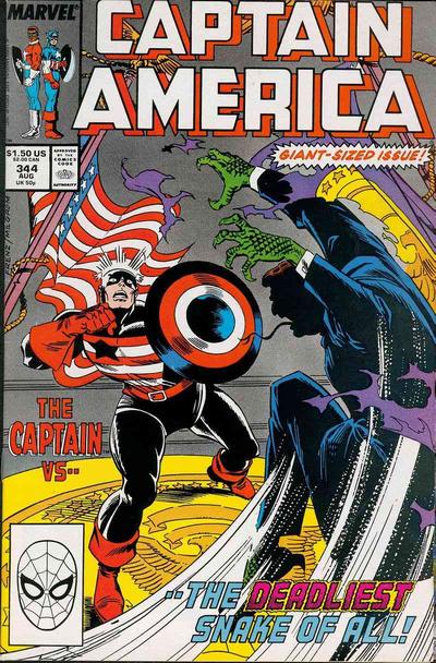 Captain America #344 [Direct]-Very Fine