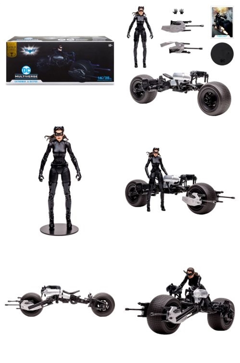 DC Multiverse Batpod With Catwoman (The Dark Knight Rises)