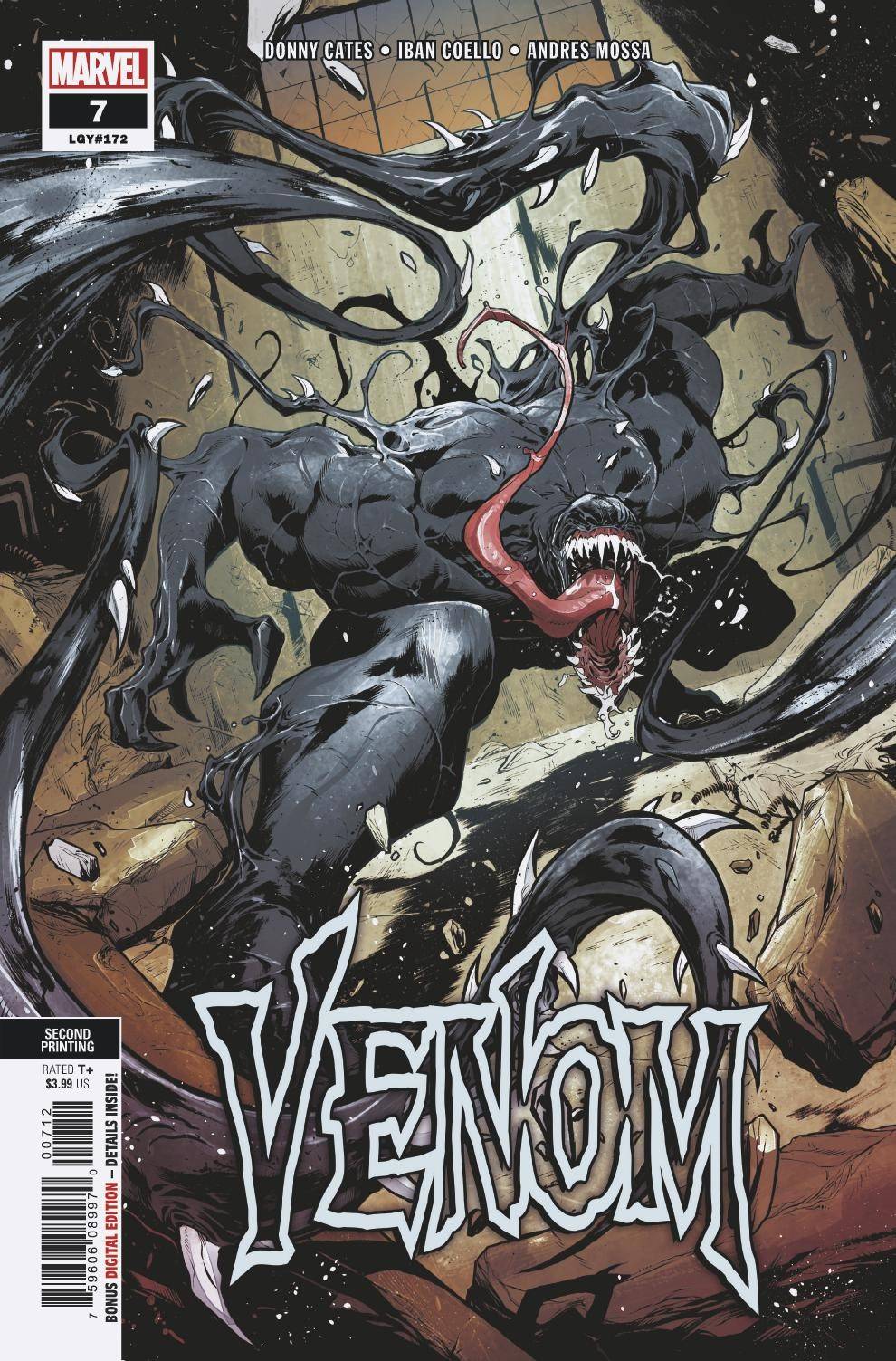 Venom #7 2nd Printing Stegman Coella Variant (2018)