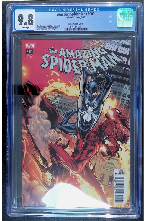 Amazing Spider-Man #800 [Variant Edition - Humberto Ramos Connecting Cover] - Cgc 9.8