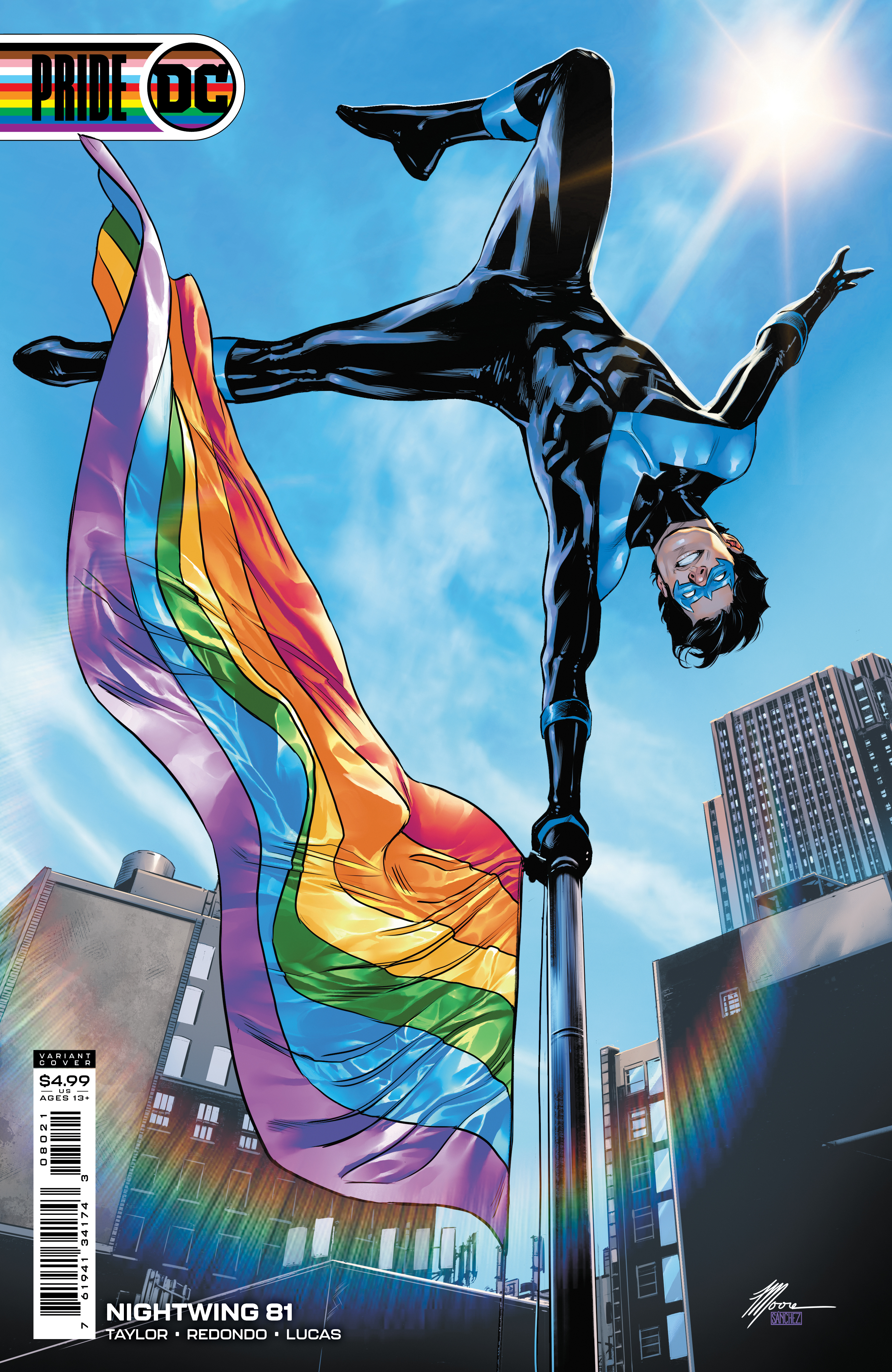 Nightwing #81 Cover C Travis Moore Pride Month Card Stock Variant (2016)