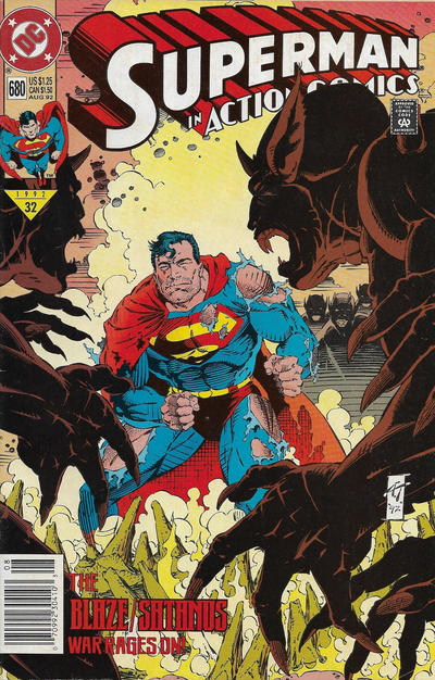 Action Comics #680 [Newsstand]-Fine (5.5 – 7)