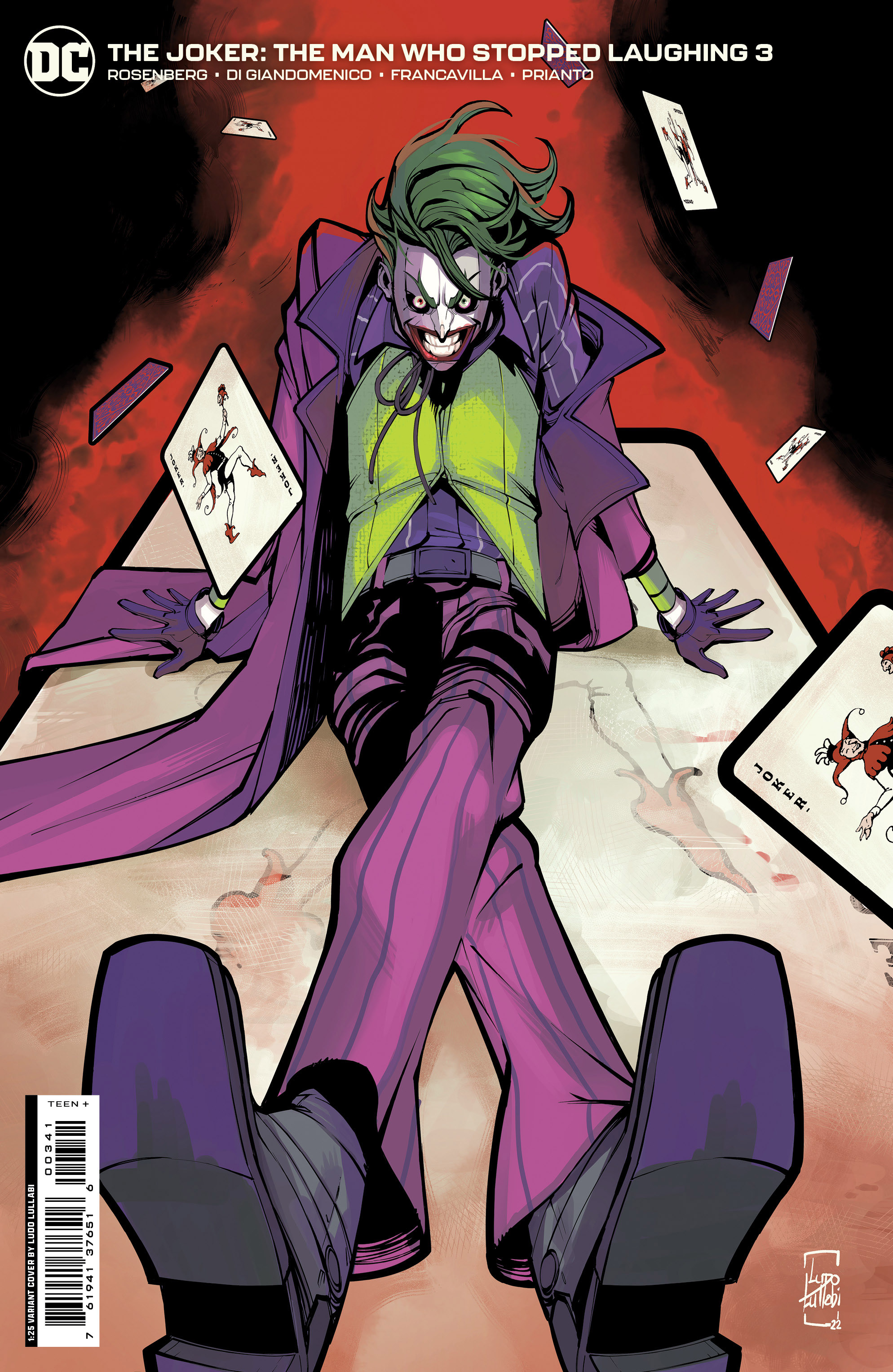 Joker The Man Who Stopped Laughing #3 Cover E 1 for 25 Incentive Ludo Lullabi Variant