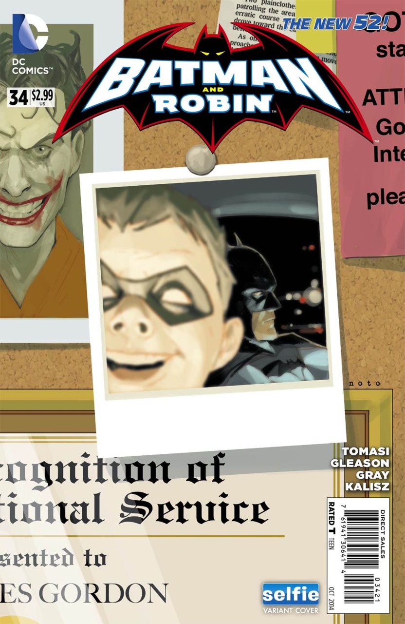 Batman and Robin #34 DC Universe Selfie Variant Edition (Robin Rises) (2011)