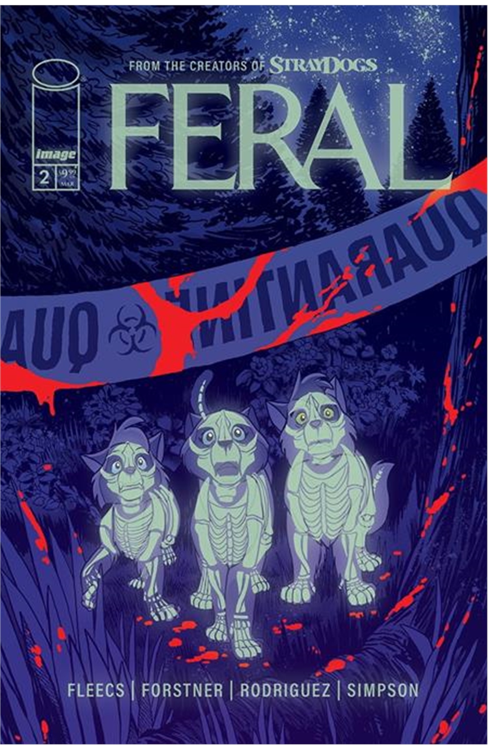Feral #2 Cover E 1 for 75 Incentive or Match Unlock Glow in the Dark Variant
