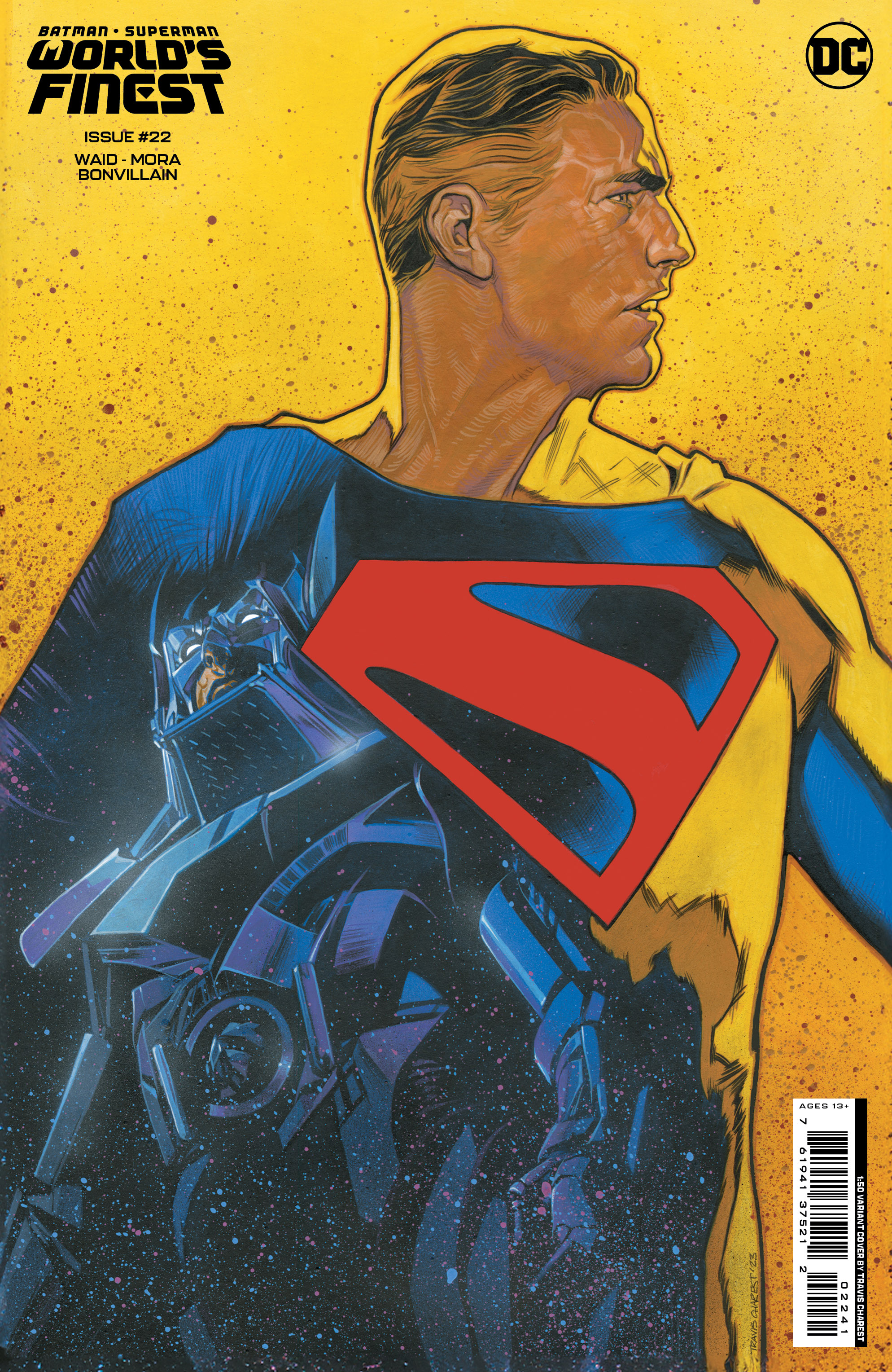 Batman Superman Worlds Finest #22 Cover E 1 for 50 Incentive Travis Charest Card Stock Variant