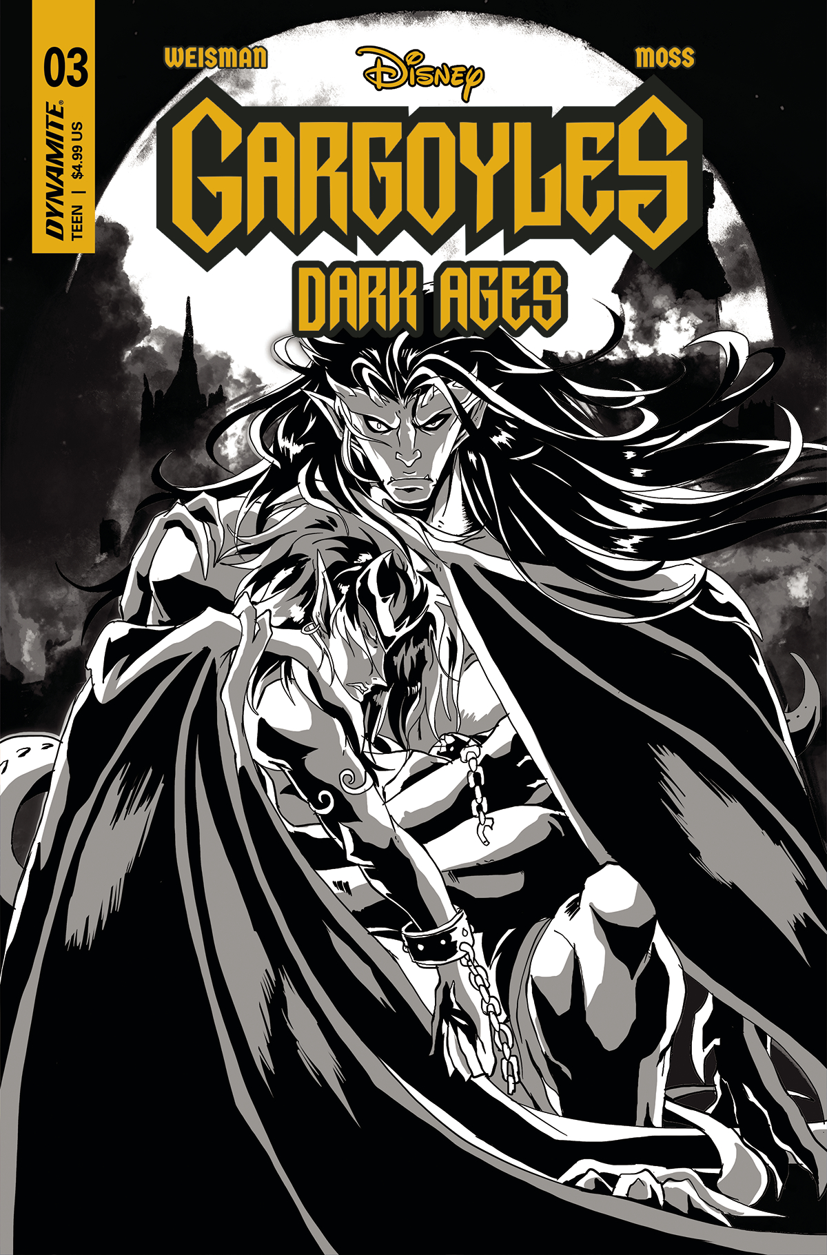 Gargoyles Dark Ages #3 Cover L 1 for 20 Incentive Danino Line Art