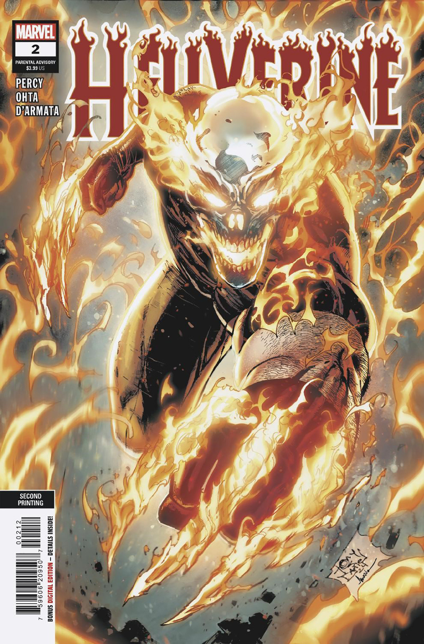 Hellverine #2 2nd Printing Tony Daniel Variant (Of 4)