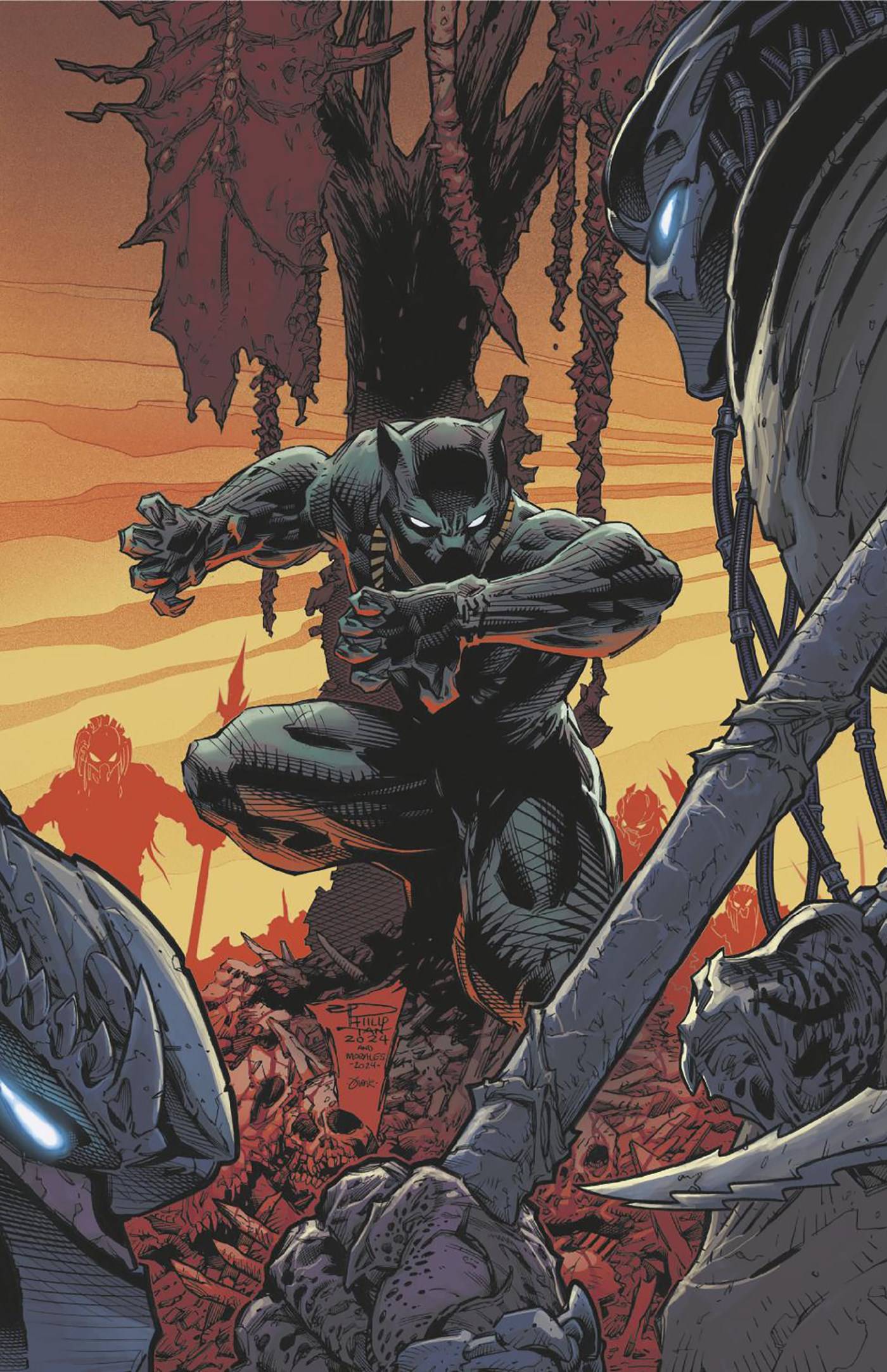 Predator Vs. Black Panther #1 Philip Tan Virgin Variant 1 for 100 Incentive