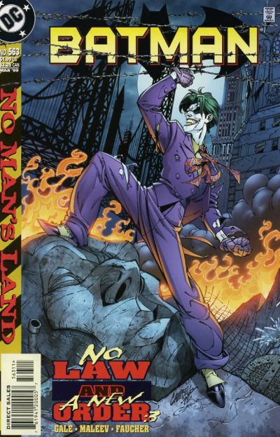 Batman #563 [Direct Sales]-Very Fine (7.5 – 9) Cover Art By J. Scott Campbell Featuring The Joker