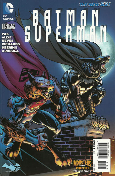Batman Superman #15 (2013) Monsters Variant