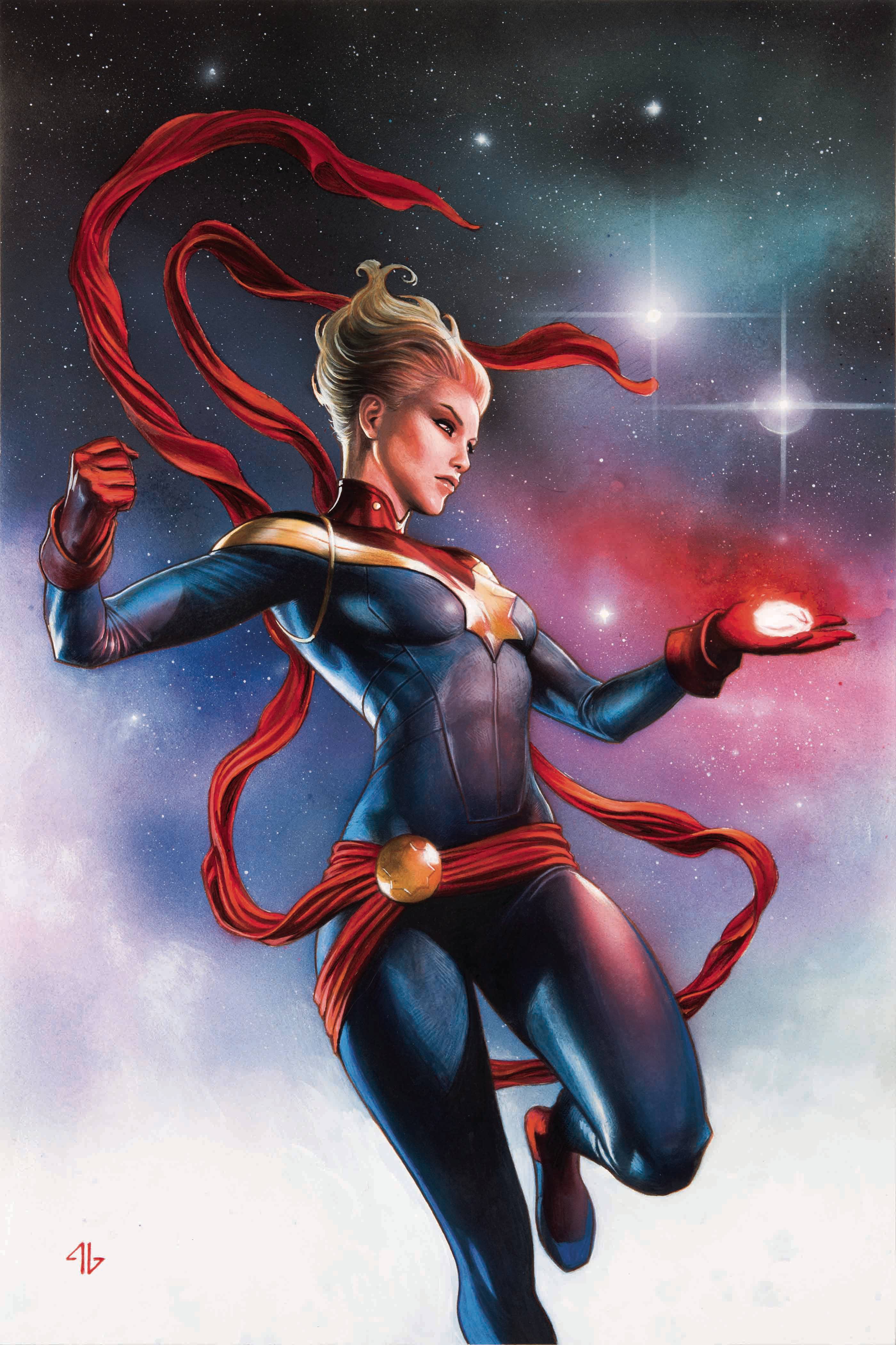Infinity Countdown #1 Captain Marvel Holds Infinity Variant Leg (Of 5)