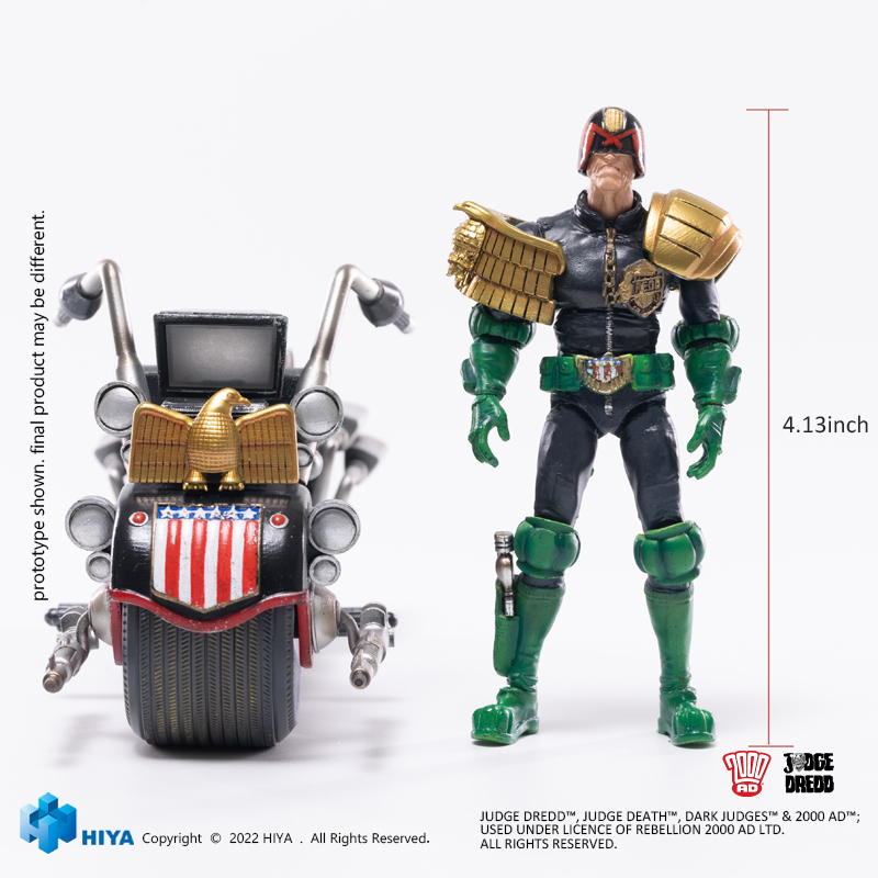 Judge Dredd Dredd & Lawmaster Mk II Px 1/18 Exquisite Mini A