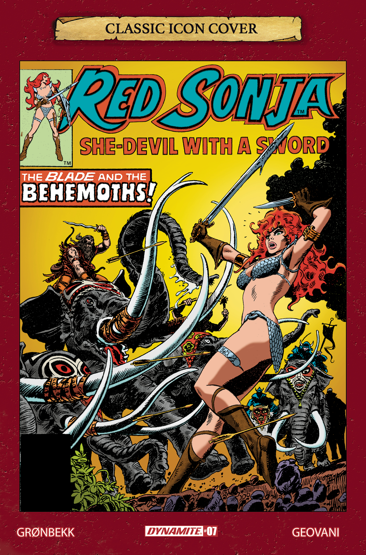 Red Sonja 2023 #7 Cover G 1 for 10 Incentive Thorne Icon