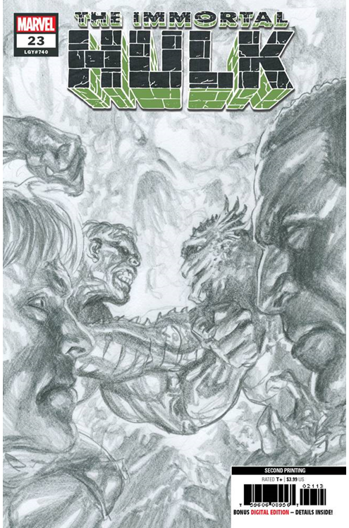 Immortal Hulk #23 2nd Printing Ross Variant (2018)