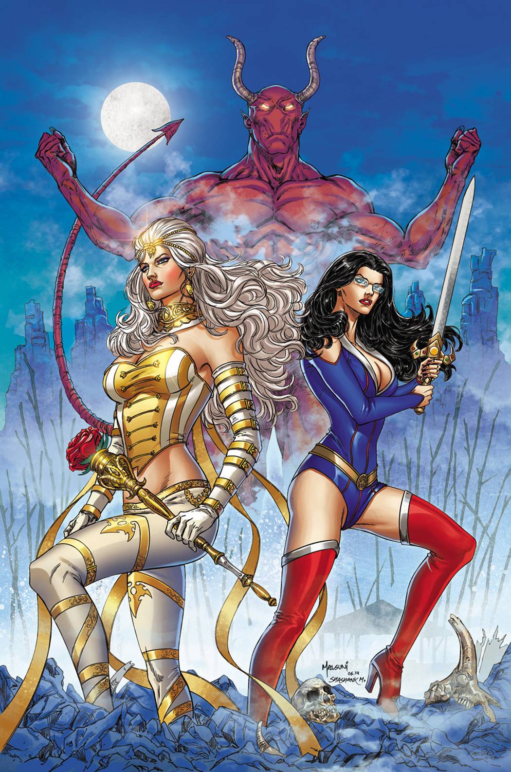 Grimm Fairy Tales Vs Wonderland #4 A Cover Malsuni