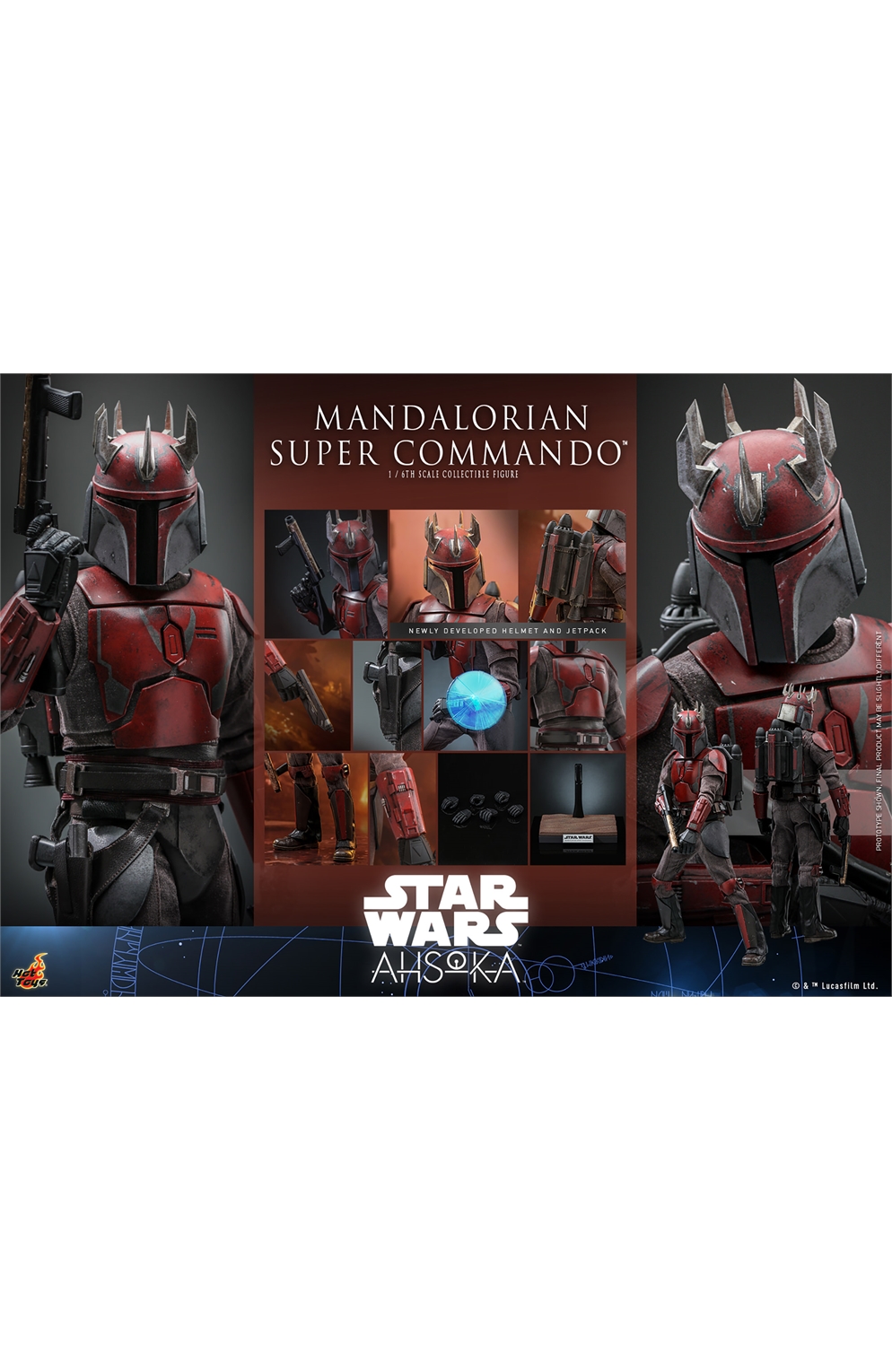 Star Wars Mandalorian Super Commando Sixth Scale Figure By Hot Toys