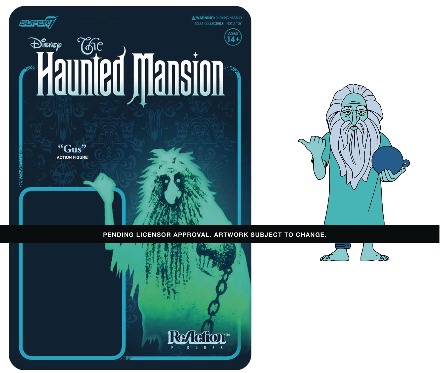 Disney Haunted Mansion Gus Prisoner Ghost Reaction Figure