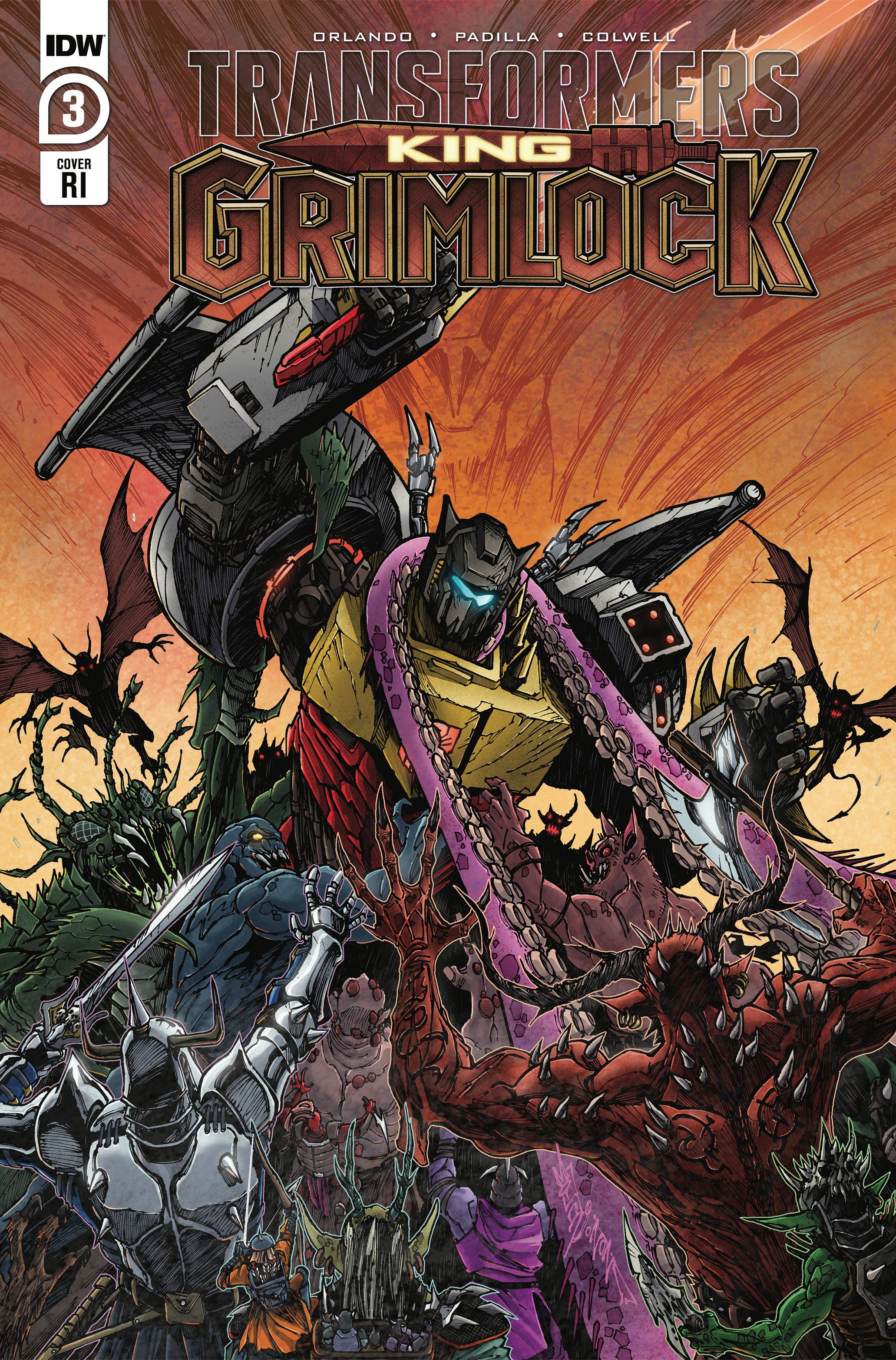 Transformers King Grimlock #3Cover C 10 Cpy Incentive Milne (of 5)