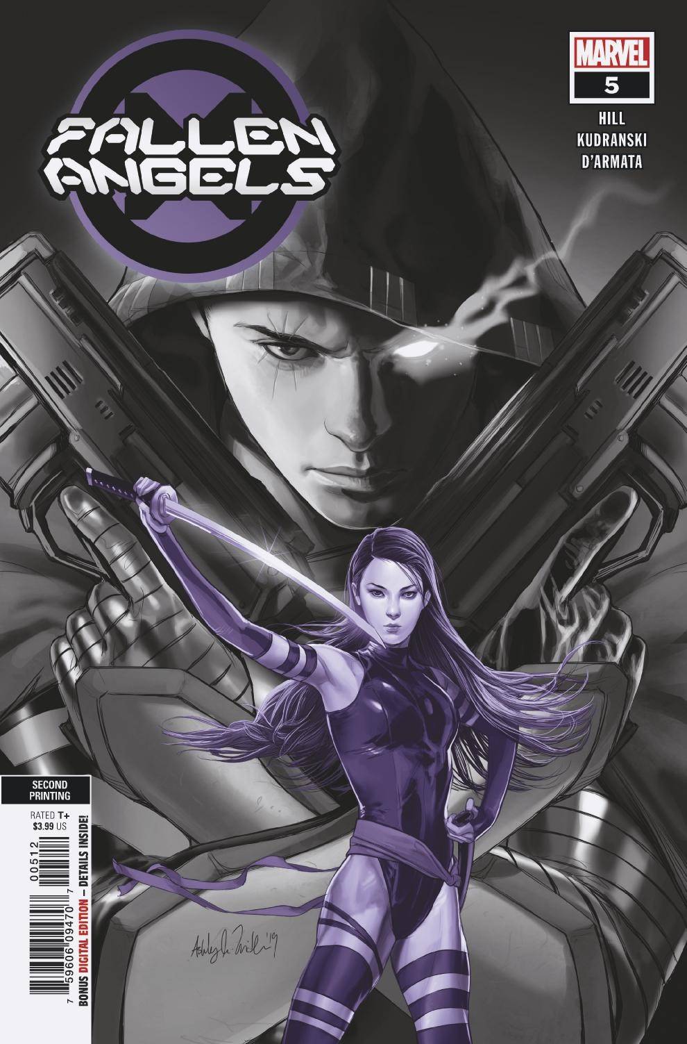 Fallen Angels #5 2nd Printing Witter Variant Dx