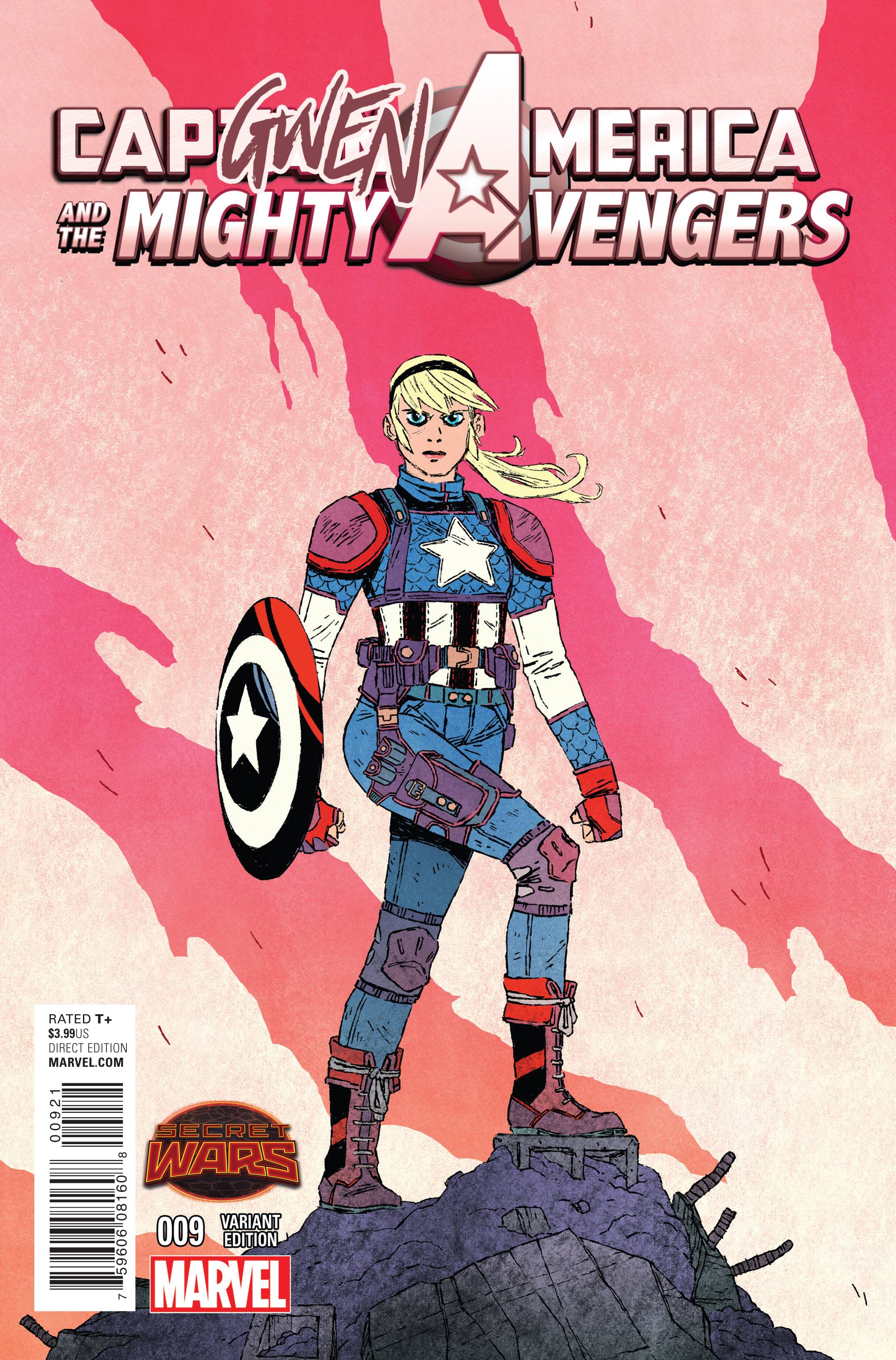 Captain America & The Mighty Avengers #9 (Wyatt Capgwen America Variant) (2014)