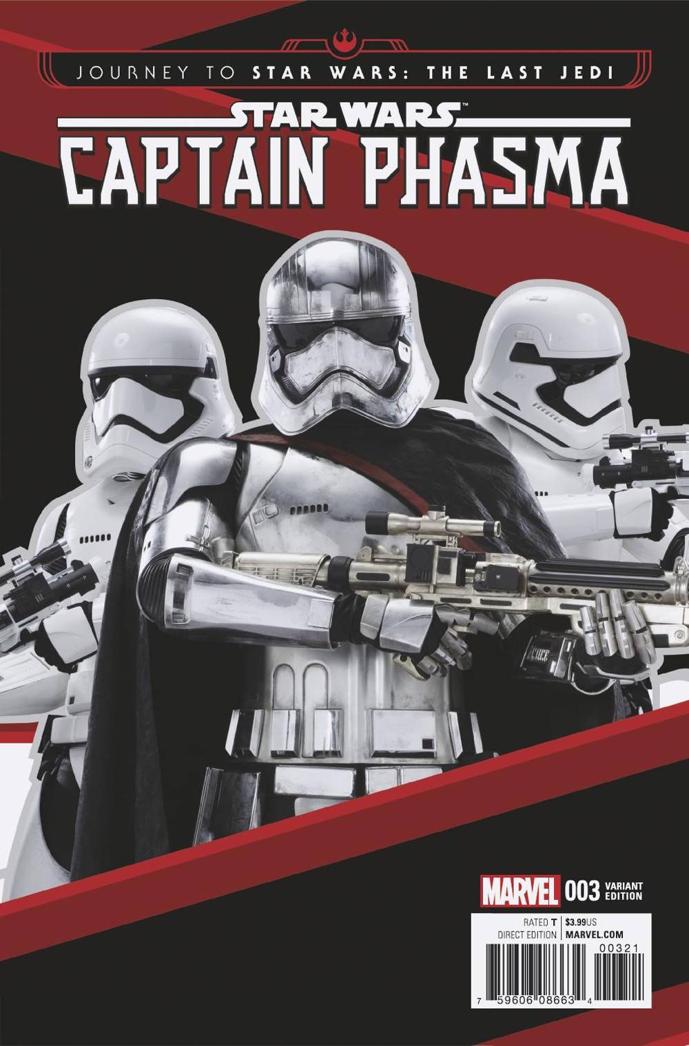 Star Wars Last Jedi Capt Phasma #3 1 for 15 Movie Variant