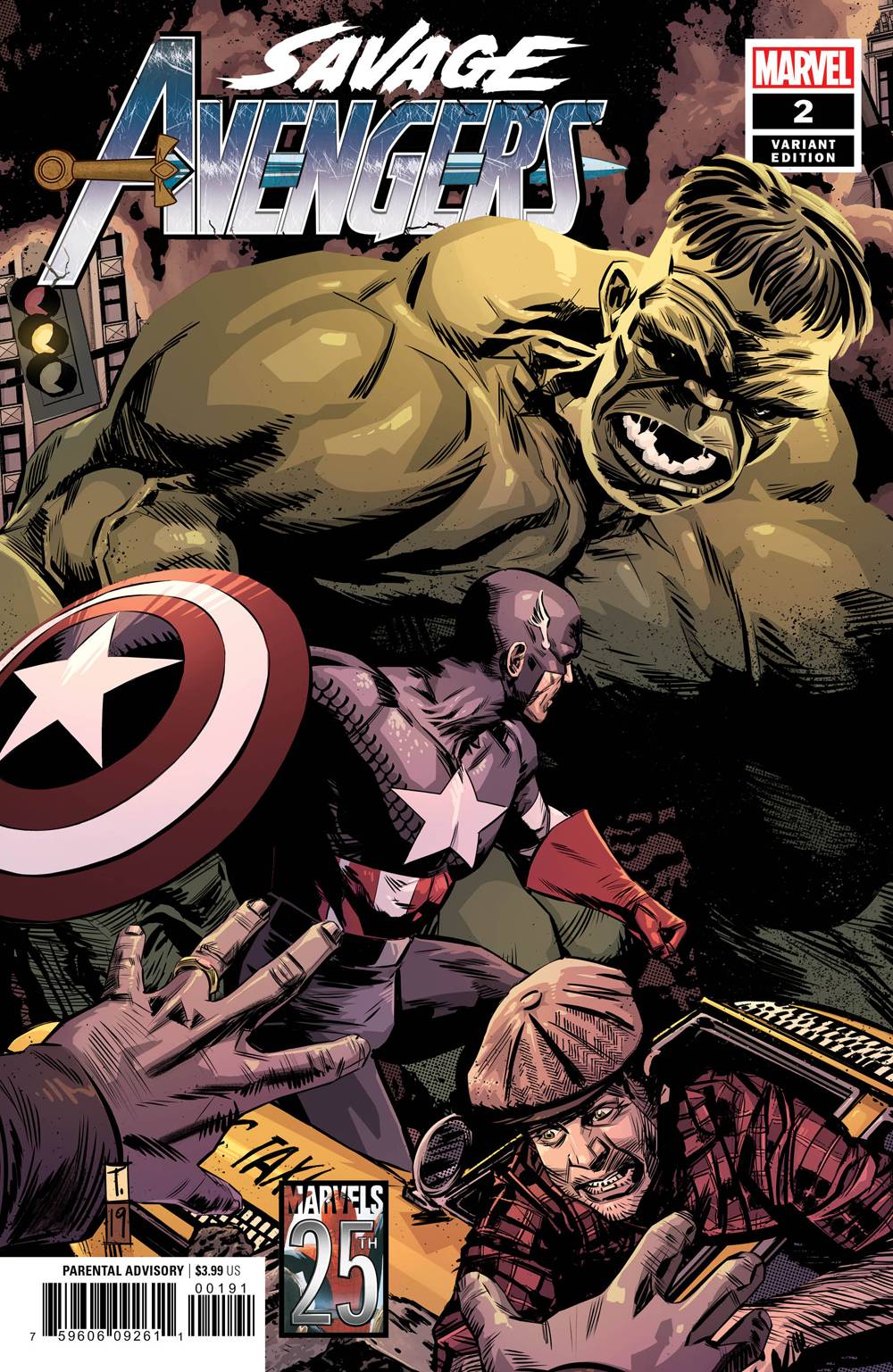 Savage Avengers #2 Coker Marvels 25th Tribute Variant (2019)