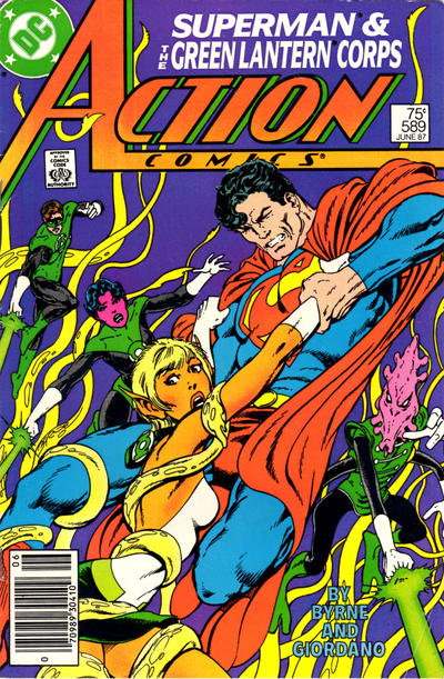 Action Comics #589 [Newsstand]-Very Fine (7.5 – 9)