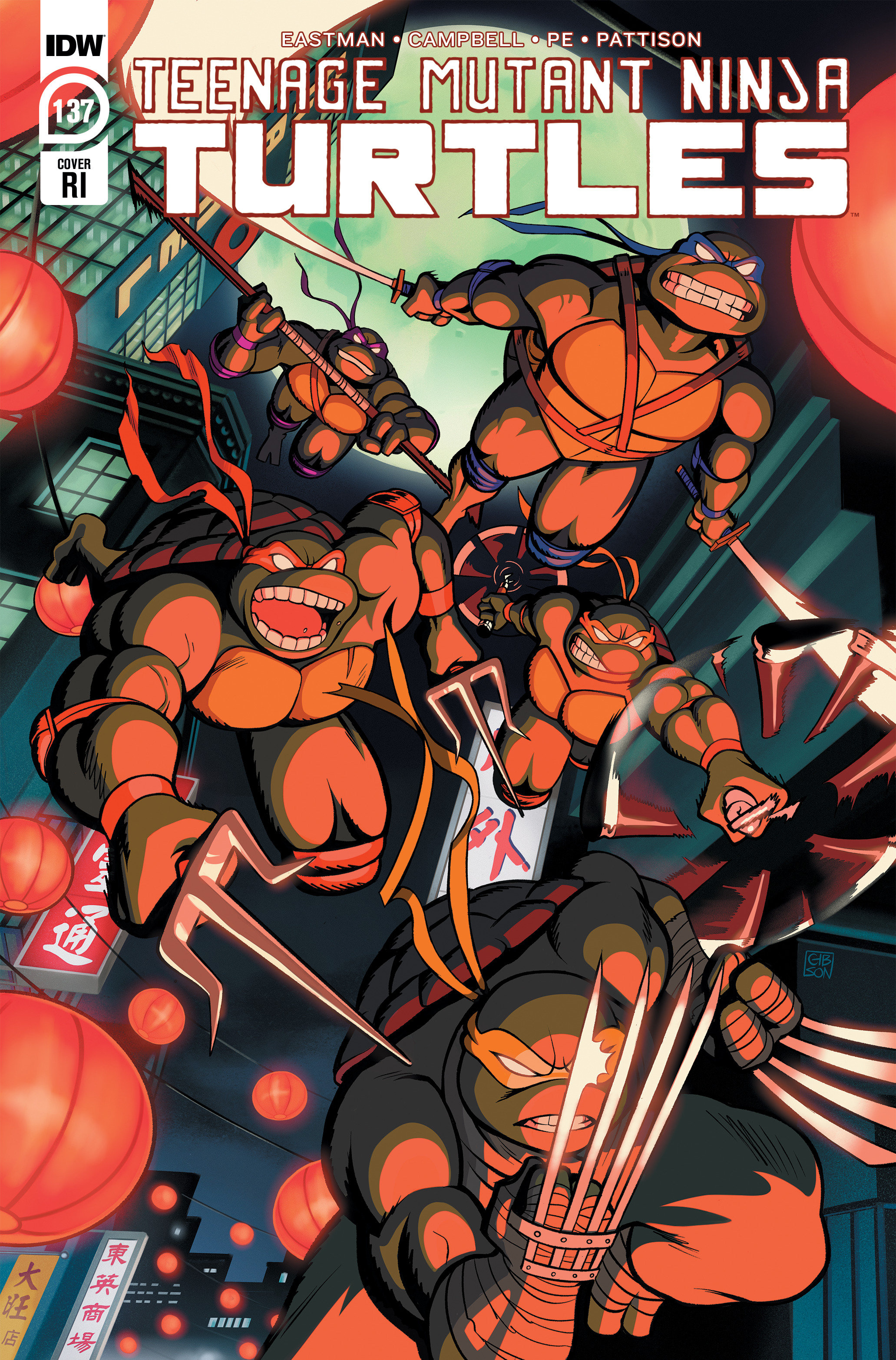 Teenage Mutant Ninja Turtles Ongoing #137 Cover C 1 for 10 Incentive Gibson (2011)