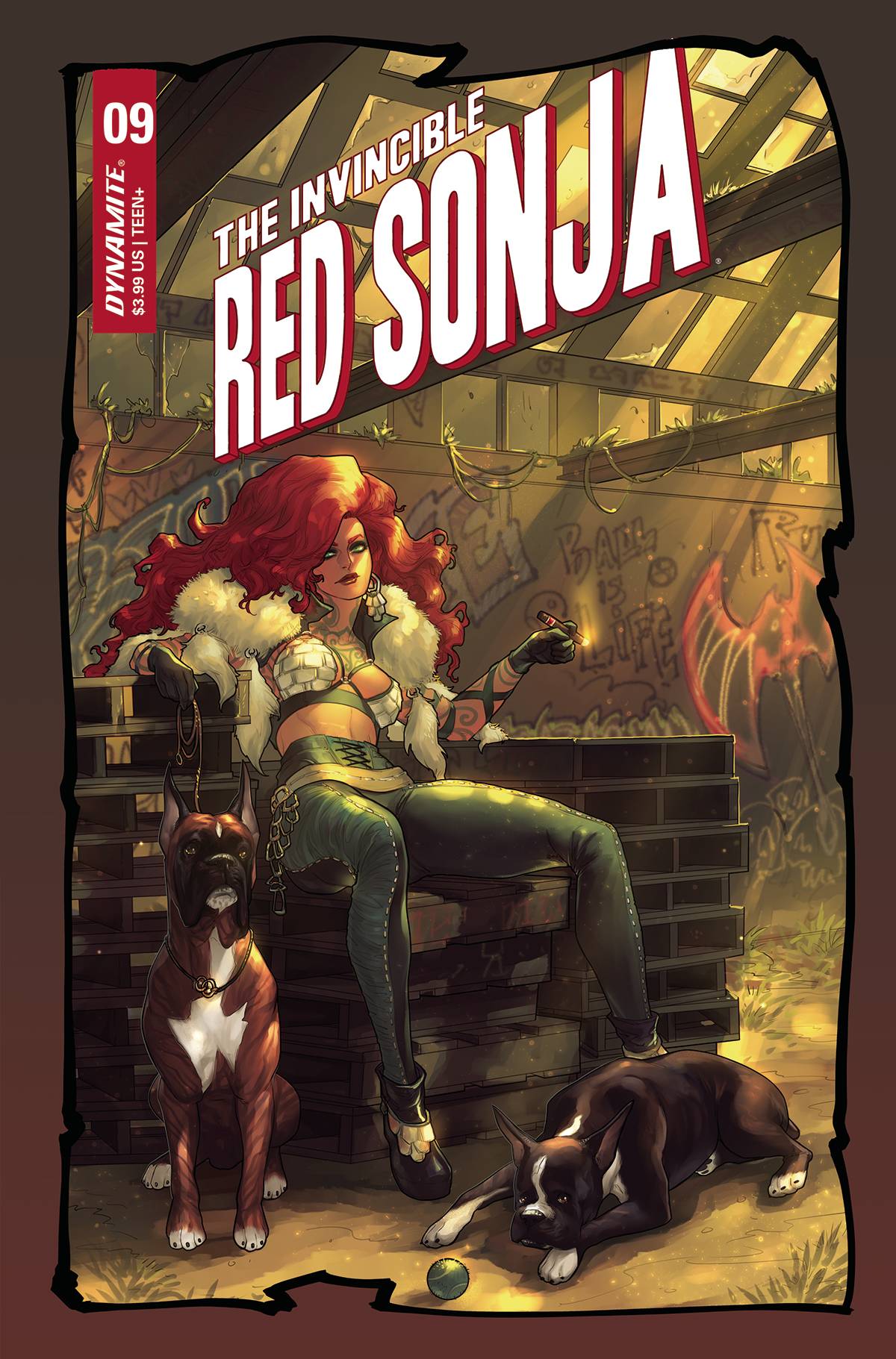 Invincible Red Sonja #9 Cover Q Last Call Hetrick Street