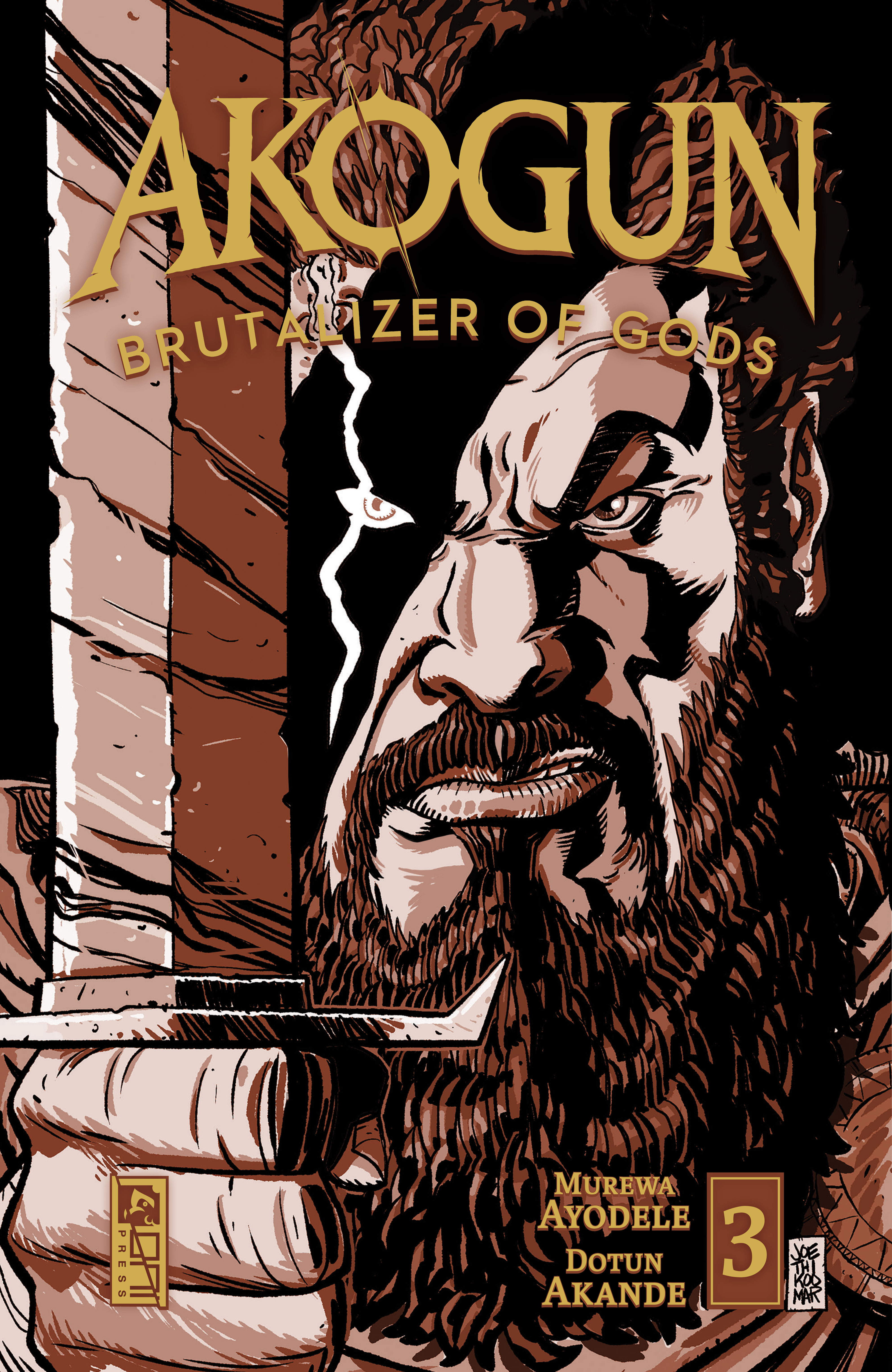 Akogun Brutalizer of Gods #3 Cover D 1 for 10 Incentive Ajit Jothikumar Variant (Mature) (Of 3)