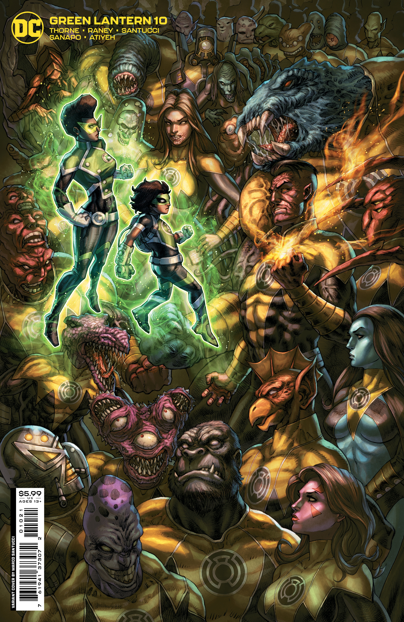 Green Lantern #10 Cover B Alan Quah Card Stock Variant (2021)