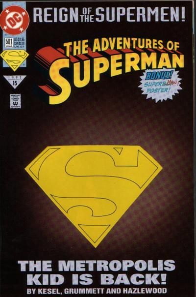 Adventures of Superman #501-Near Mint (9.2 - 9.8) First Solo Story Featuring Superboy, Conner Kent