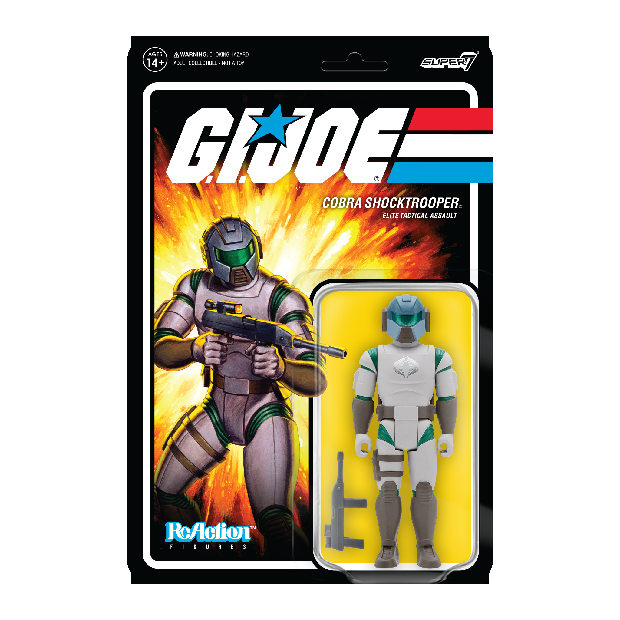 GI Joe Wave 2 Cobra Shocktrooper - Rifle B Reaction Figure