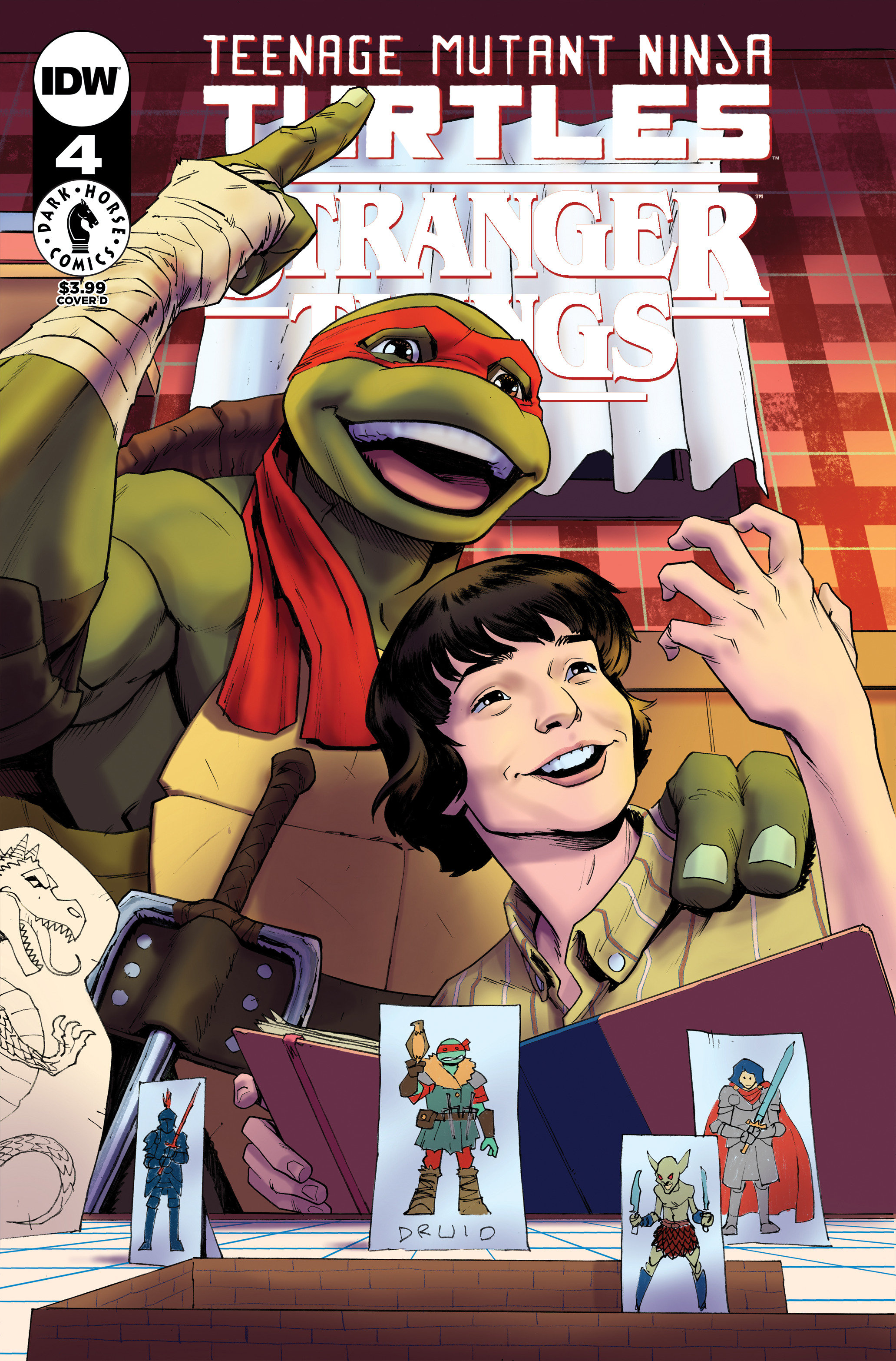 Teenage Mutant Ninja Turtles X Stranger Things #4 Cover D Gorham